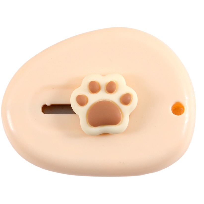 Cute dibujos animados color crema arte cuchillo mini split expreso desembalaje cuchillo portátil corte mano cuenta papel corte cuchillo al por mayor