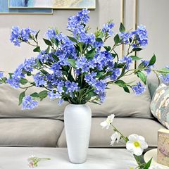 リビングルームのインテリア装飾品、軽奢で高級な造花、雪の花、ウェディング卸売、造花のブルースノーフラワー