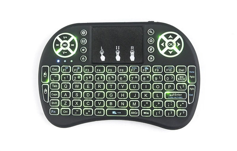 外貿I8鍵盤2.4G mini鍵盤小型飛鼠無線藍牙背光mini keyboard i8