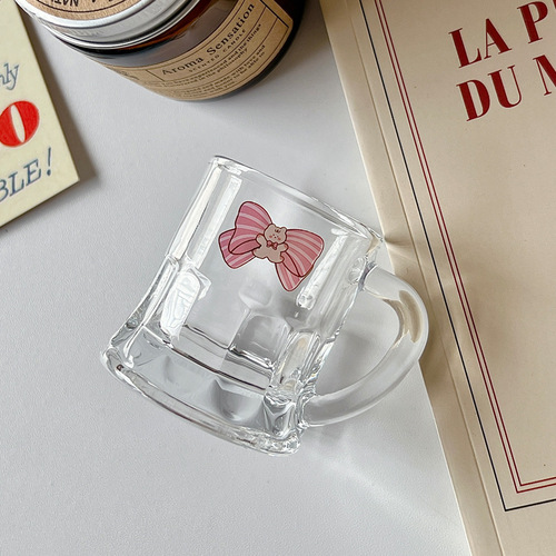 Bo Limei Korean eating and broadcasting blogger's same style soju cup glass, high-looking girl's heart cup, cute fruit wine cup