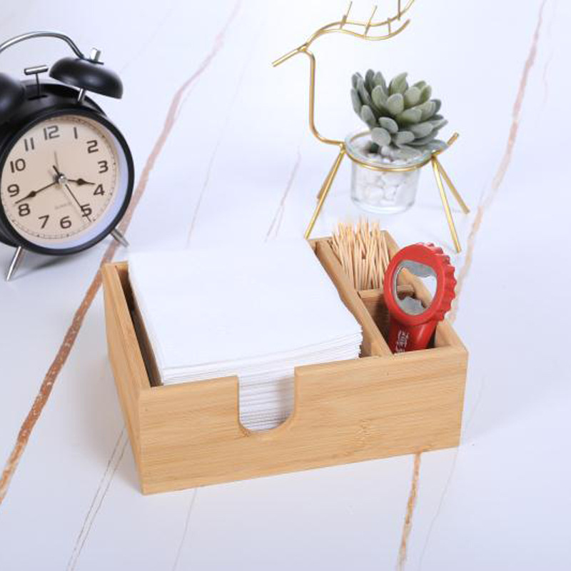 Commercial Bamboo Tissue Box Restaurant Hotel Hotel Home Wooden Paper Box Office Lidless Storage New Chinese Style