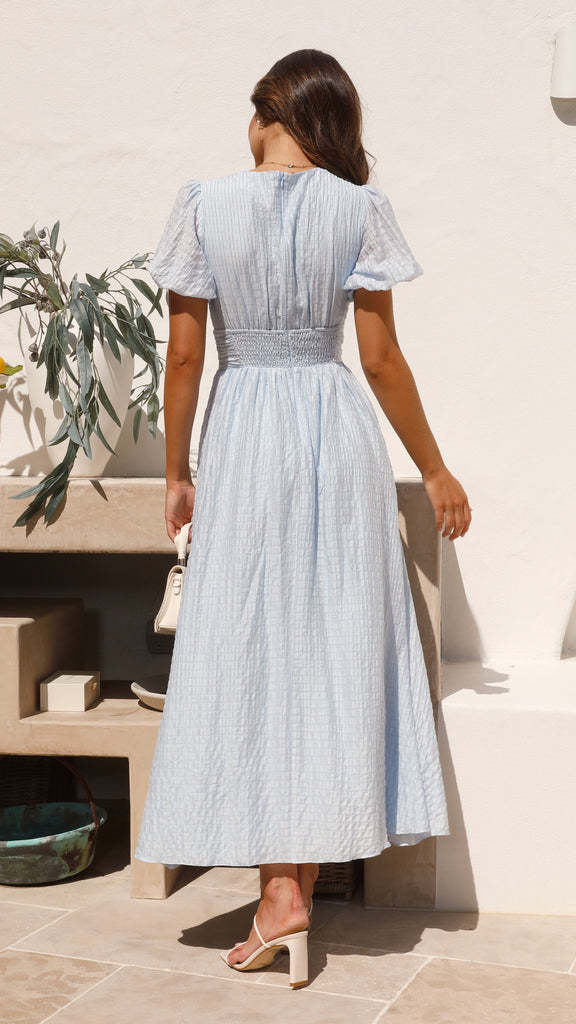 Femmes Robe Régulière Style Simple Col En V Manche Courte Couleur Unie Maxi Longue Robe Vacances Du Quotidien display picture 1