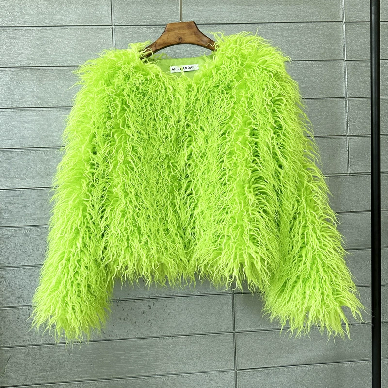 Раскрашенная шерстяная куртка, Aliexpress