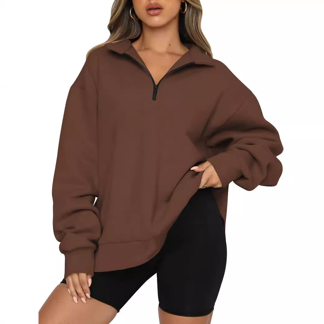 Women's Clothing 2024 women's autumn and winter new casual tops pullover long sleeved sweatshirts sweatshirts for women_voghion.com