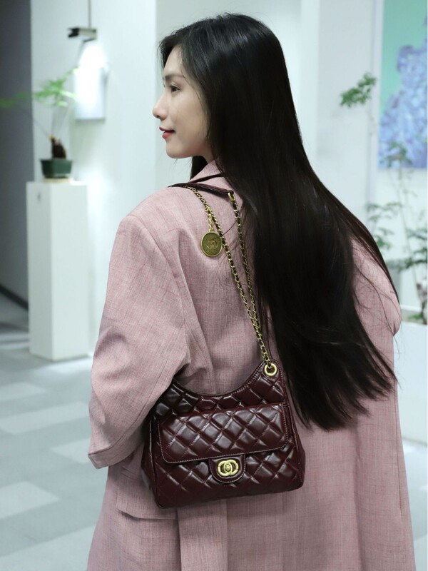 バッグ新商品hoboバッグ天猫精灵小香風托特包本革女性バッグ高級感放浪バッグ斜め掛けバッグ|undefined