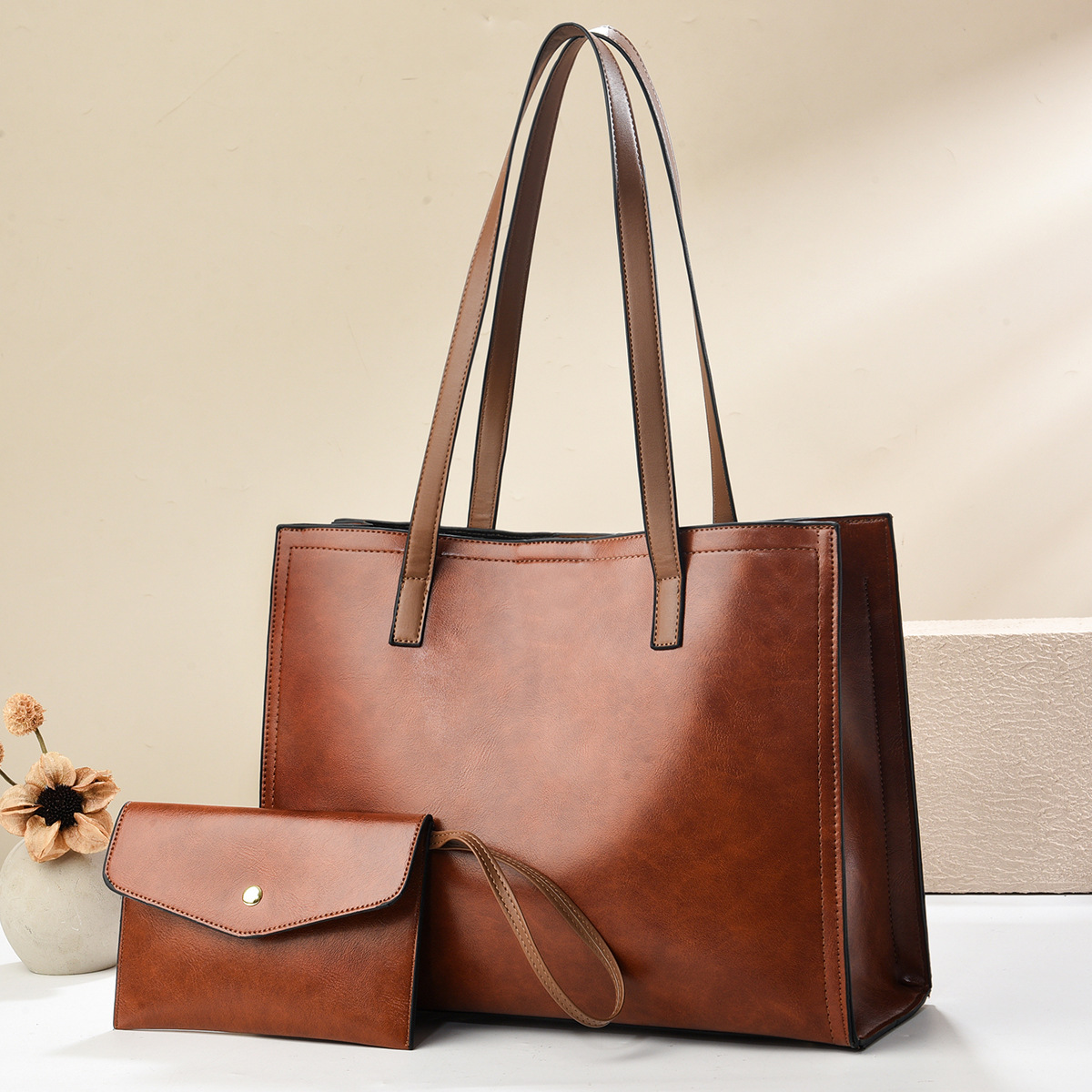 Bolso de mano con textura de PU Taizhou, bolso de mujer transfronterizo, nuevo bolso para axila, bolso de hombro