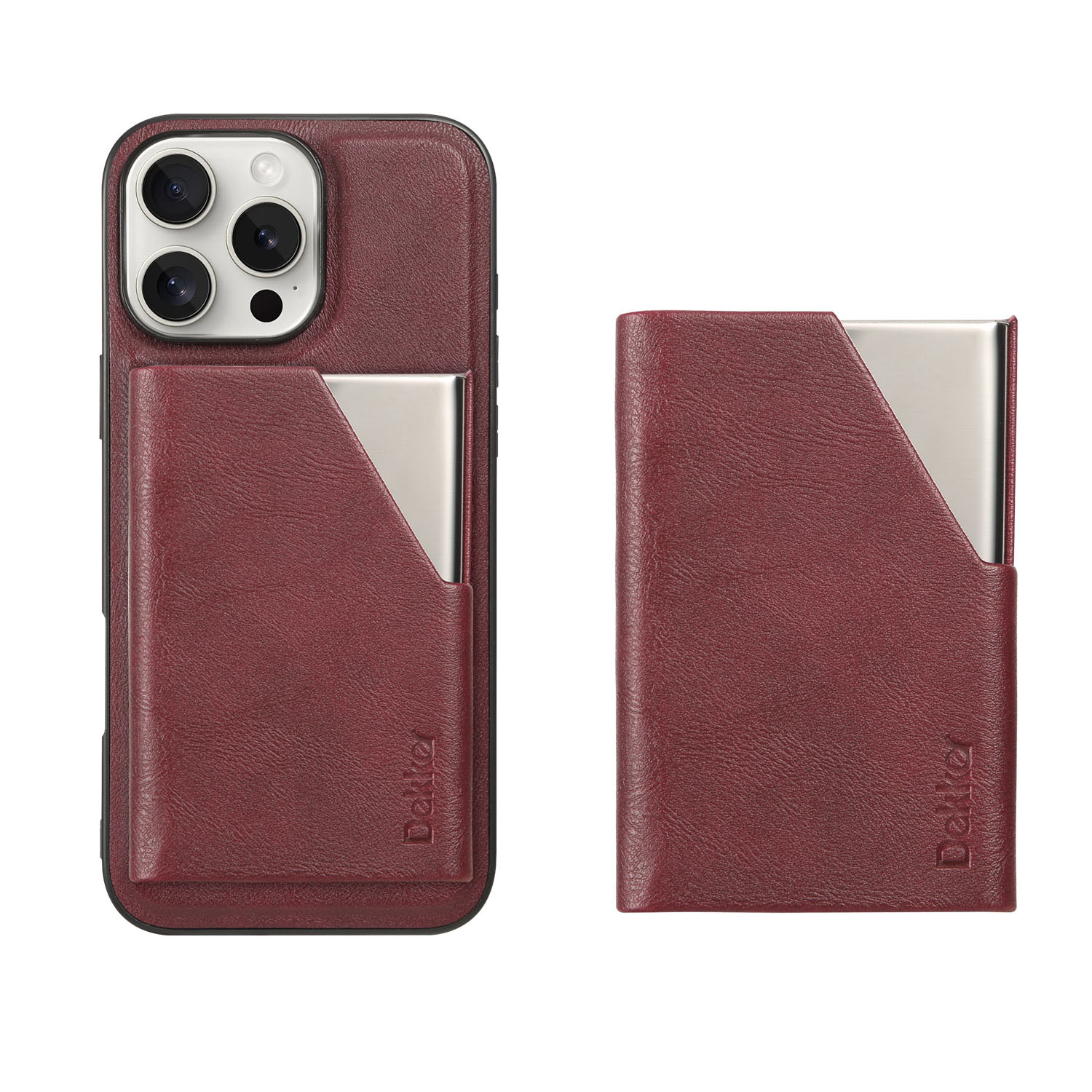 Pu Leather Solid Color Business Phone Cases Phone Accessories display picture 16