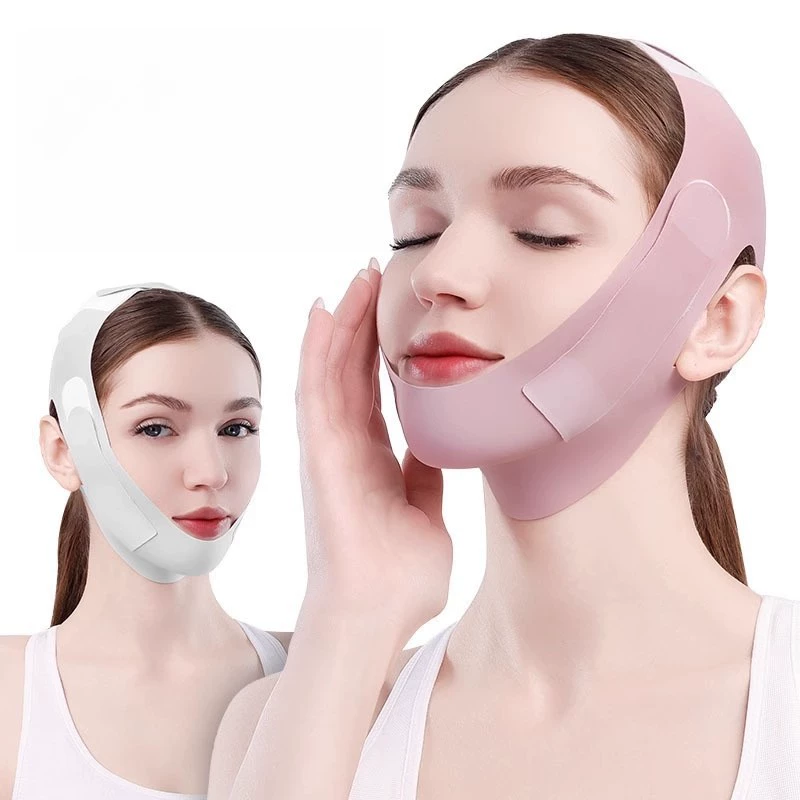 Night mask, supporting pulls up elastic bandage for face