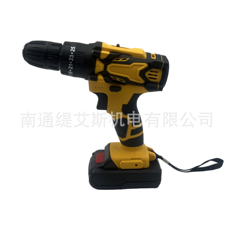 Transfronterizo 21V nuevo taladro eléctrico de litio taladro eléctrico destornillador eléctrico multifuncional conjunto de herramientas de taladro eléctrico