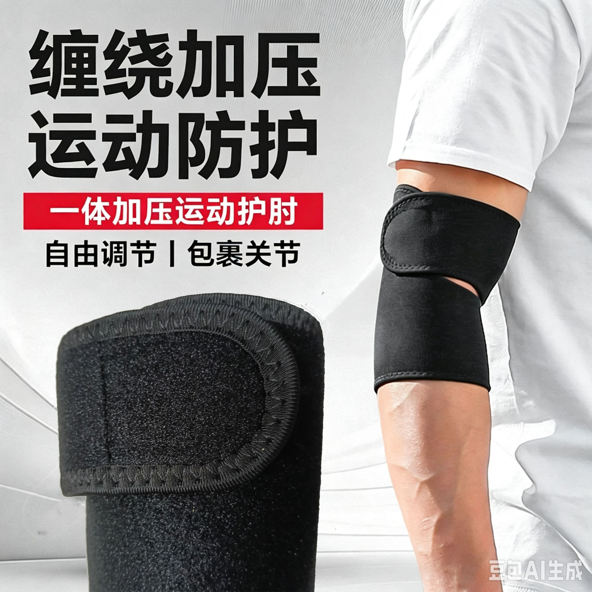 Cross-Border New Outdoor Sports Elbow Joint Support Sleeve Basketball Tennis Elbow Protector Sports Protective Gear Arm Sleeve