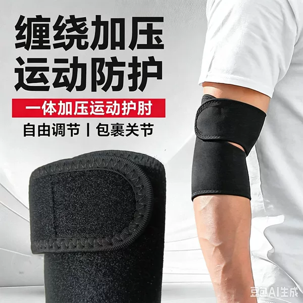 Cross-Border New Outdoor Sports Elbow Joint Support Sleeve Basketball Tennis Elbow Protector Sports Protective Gear Arm Sleeve