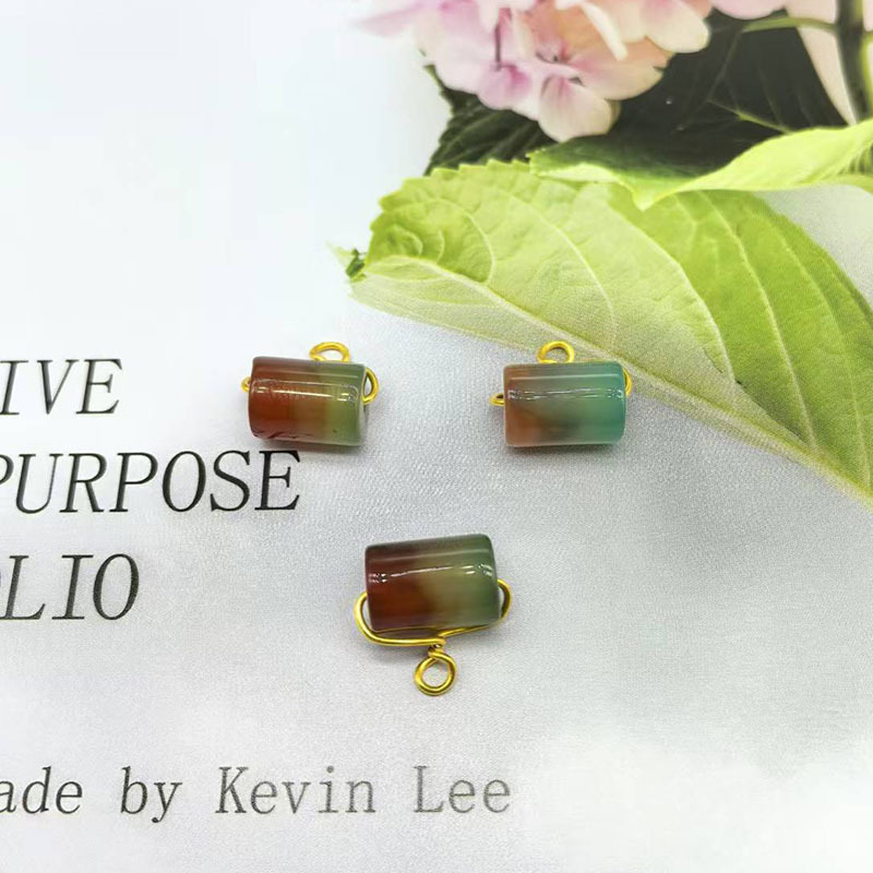 마노 오렌지와 블루 핸드 와인딩