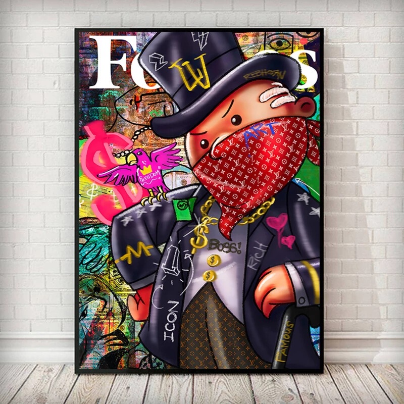 High-definition single abstract graffiti art poster gallery corridor decoration hanging picture home background wall spray painting supply High-definition single abstract graffiti art poster gallery corridor decoration hanging picture home background wall spray painting supply