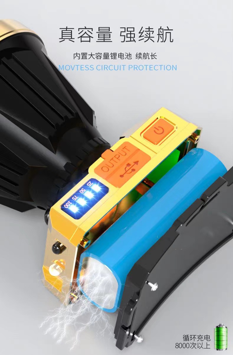 野外家用超亮远射手电筒