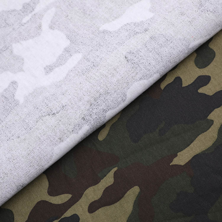 Tejido elástico twill forestal camuflaje ropa de trabajo algodón spandex tela mixta