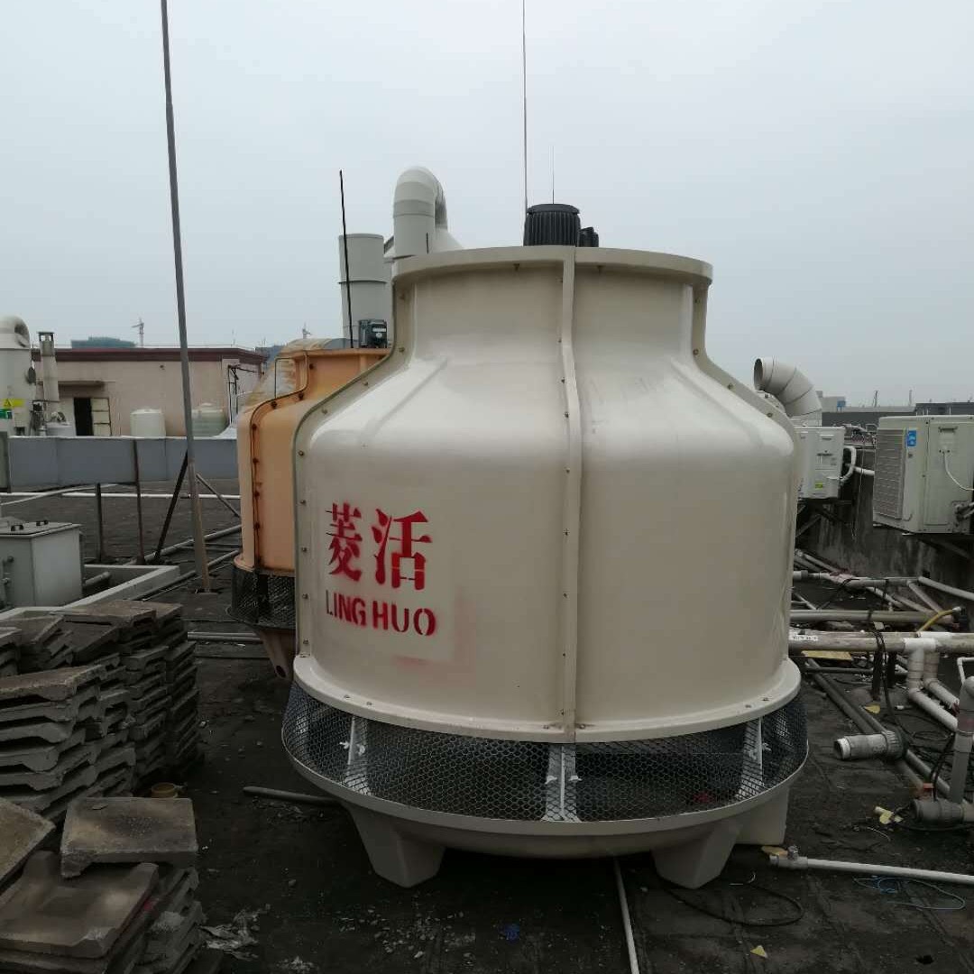 逆流式圆形冷却塔50T,菱活牌冷却塔,圆形冷却塔,