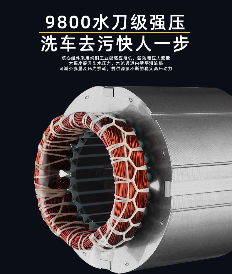 Cleaning Machine, Car Washing Machine, Ultra-High Pressure, High-Power Household Cleaning Machine, Pressurized Water Gun, Powerful Floor Washing Machine for Vehicles