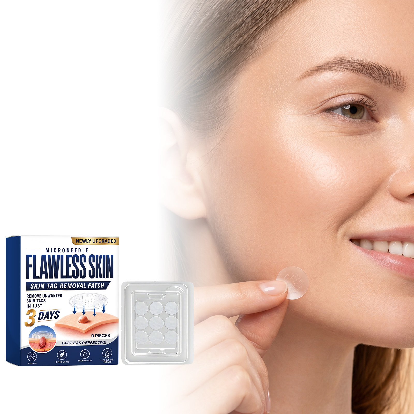 Skin Care Patches for Cleansing and Protecting Smooth Body Skin, Comfortable and Breathable, for Daily External Use