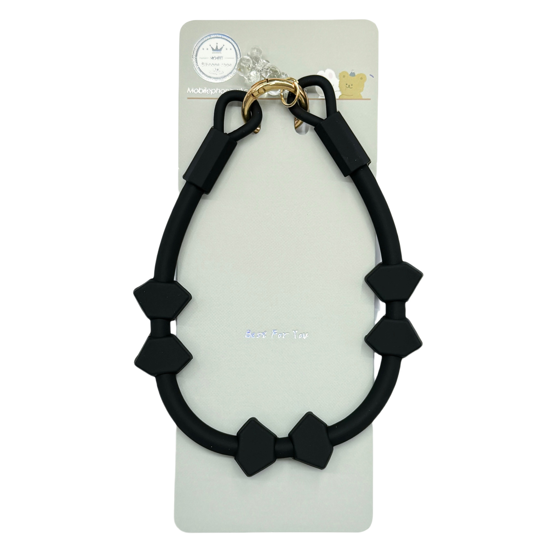 Boutique hecha a mano ins viento de alta calidad teléfono móvil colgante arco pulsera de silicona de moda teléfono móvil colgante / corto colgante