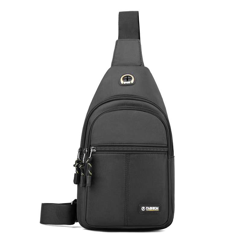 Cross-border All-match Commuter Messenger Bag 2024 New Motorcycle Riding Waist Bag Outdoor Travel Fashion Men's Chest Bag