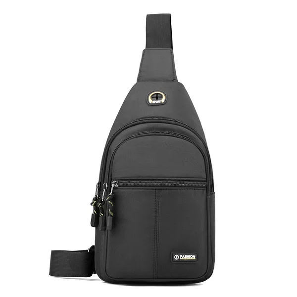 Cross-border All-match Commuter Messenger Bag 2024 New Motorcycle Riding Waist Bag Outdoor Travel Fashion Men's Chest Bag