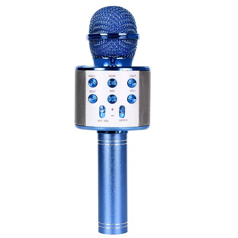 Suministro directo de fábrica 858 micrófono Bluetooth audio integrado K Gebao karaoke infantil práctica de canto teléfono móvil micrófono inalámbrico