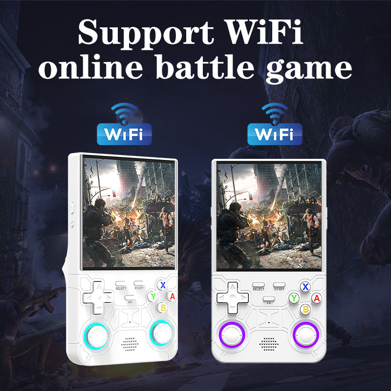 批发跨境R36 Ultra开源掌上游戏机4寸IPS屏复古掌机WIFI联机对打|undefined