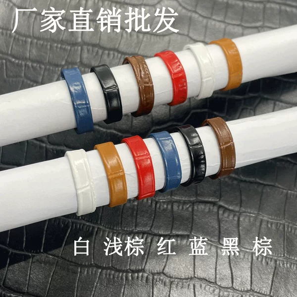 Cowhide Genuine Leather Watch Strap with Leather Loop in Black, Brown, Red, White, Blue, Light Brown, Compatible with Xiaomi Mi Band 10