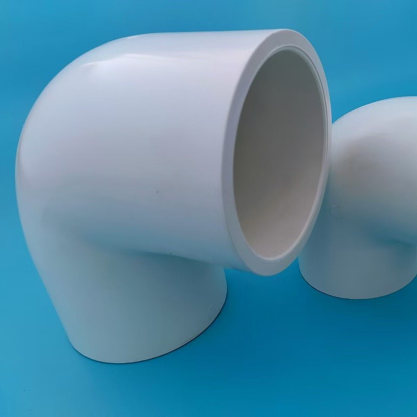 【源头厂家UPVC材质英标认证 给水系统90度弯头 耐腐蚀 高压适用