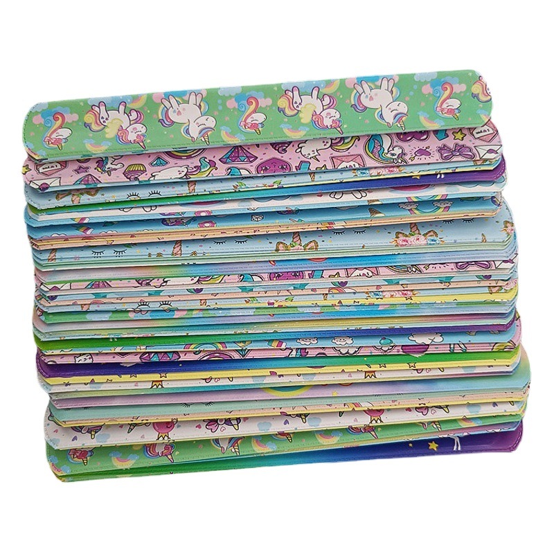 Cruz-frontera unicornio raqueta anillo pulsera unicornio raqueta anillo PVC animal muñeca correa juguete de los niños