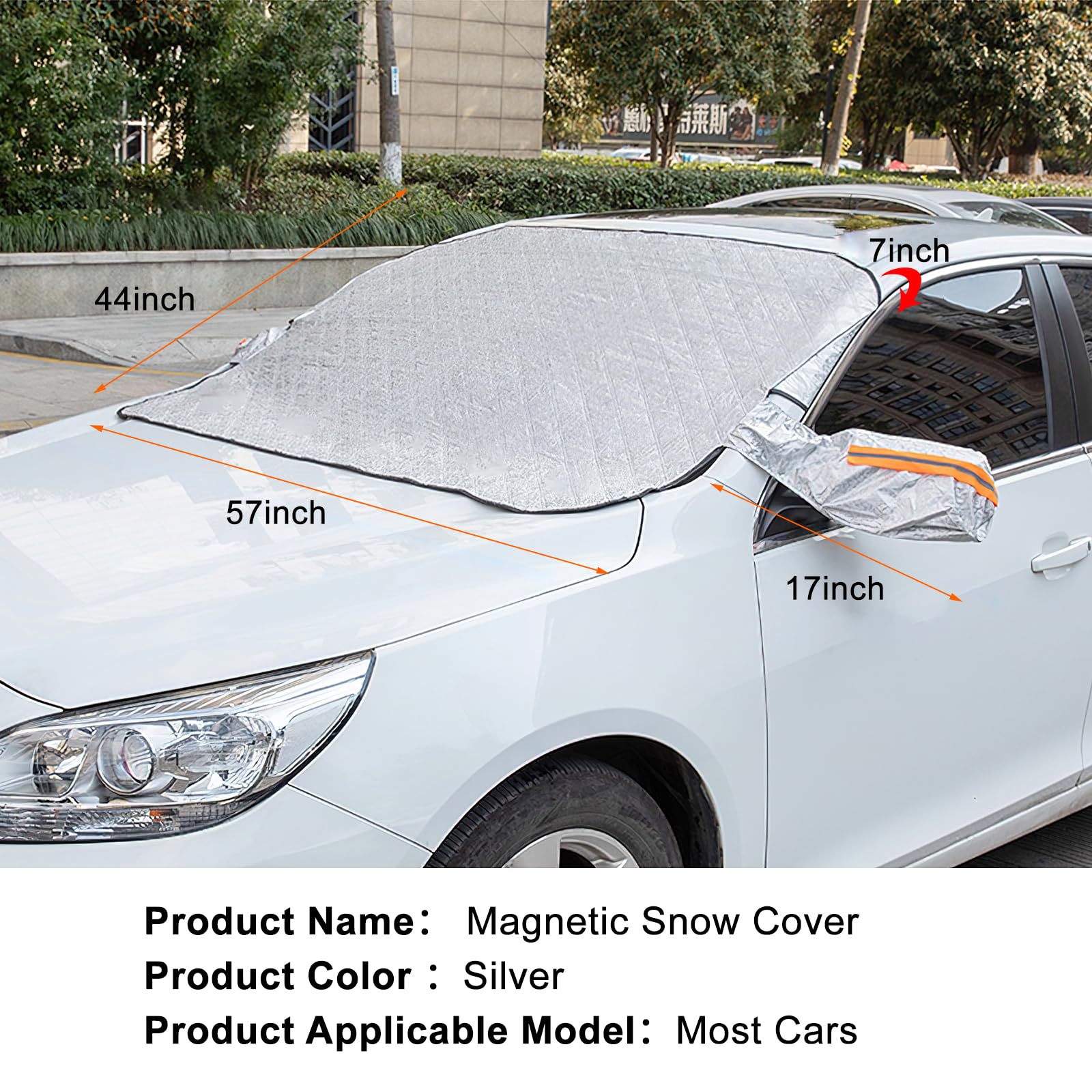 Car Snow Shield, Sun Protection, Rain Protection, Heat Insulation Car Cover, Front Windshield Cover, Snow Shield, Winter Supplies, Car Sunshade