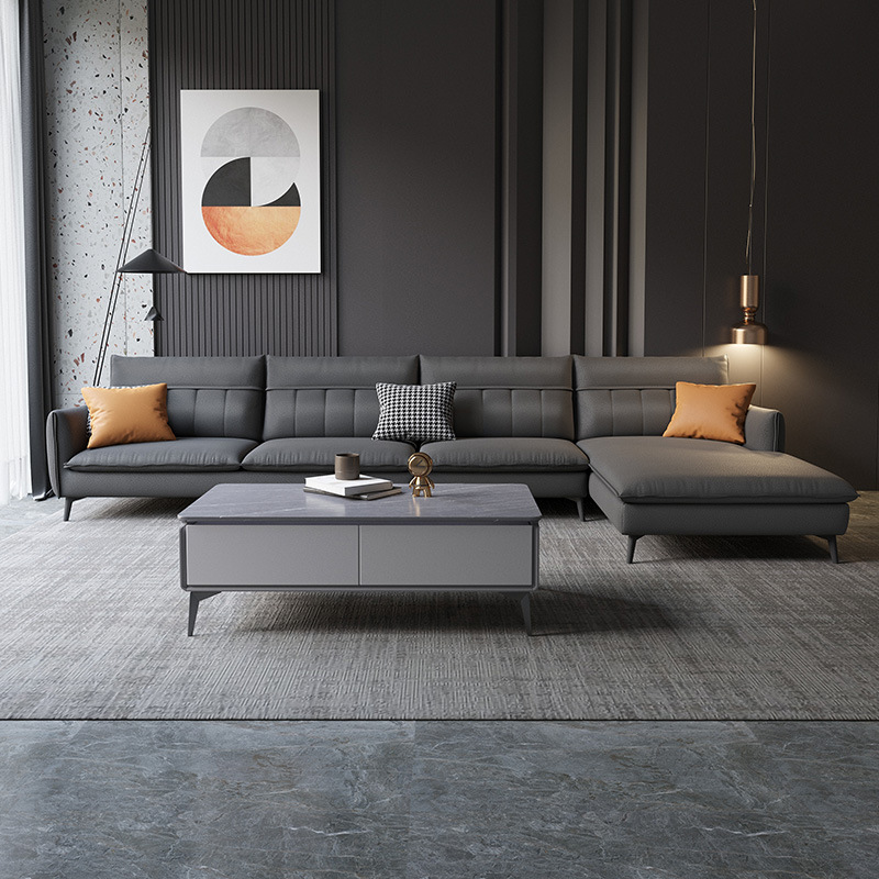 Luz de lujo sofá minimalista estilo italiano tecnología desechable sofá de tela apartamento grande y pequeño moderno minimalista nórdico muebles de sala