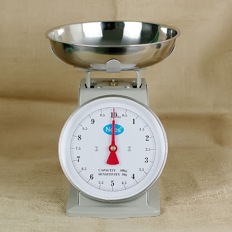 盘称公斤10家用托盘子秤老式商用精准厨房圆盘台秤小型卖菜称克