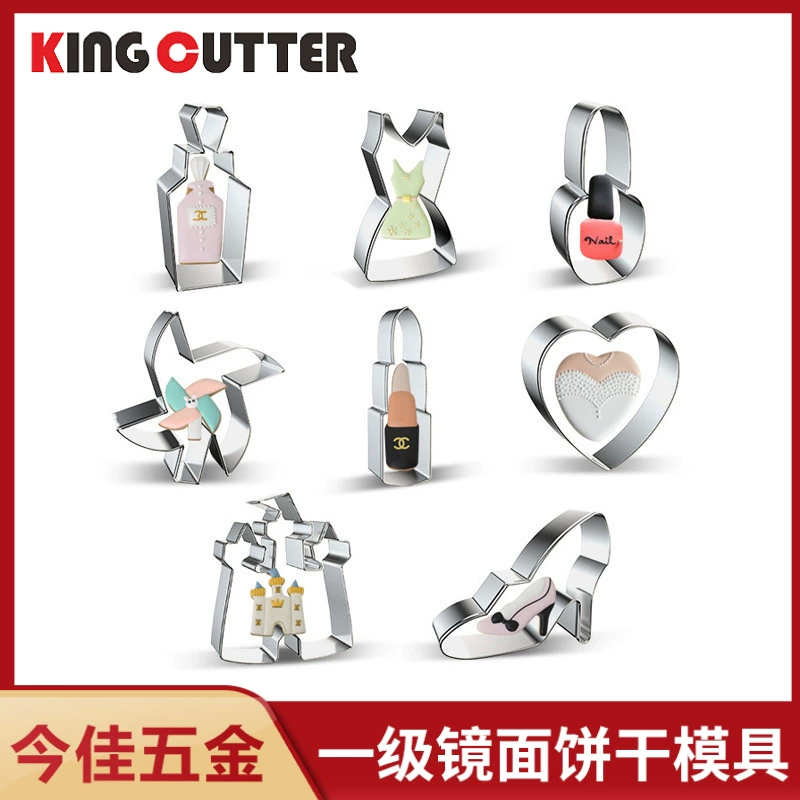 Форма для выпечки Jinjia Hardware: женские туфли на высоком каблуке, лак для ногтей, духи, для кексов и фондана, из нержавеющей стали