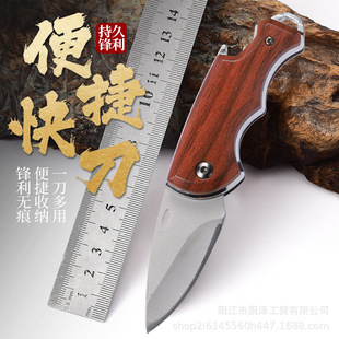 Stainless Steel Household Fruit Knife Bottle Opener Outdoor Portable Multifunctional Folding Mini Knife Dismantle Express Small Knife