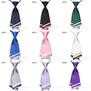 Solid Color Women's Knife Tie Girls' Double-layer Small Tie Bank Sailor Dance JK Uniform Business Wear Tie