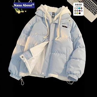NASA联名棉衣羽绒服女款冬季美式潮牌情侣面包棉服外套棉服女