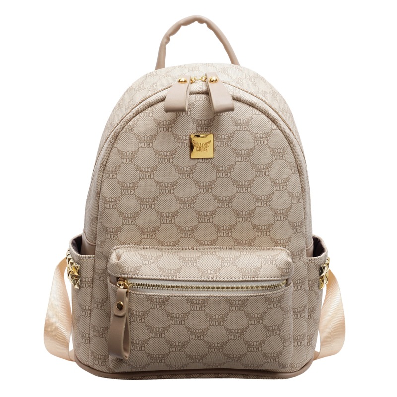 Mochila de estilo universitario de moda para mujeres 2025 nuevo viaje de viaje mochila de estudiantes adorable oso impresión mochila de moda