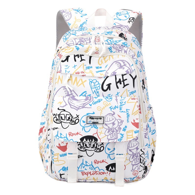 Peces naturales niños estudiante de la escuela primaria mochila de gran capacidad mochila chica reducción de carga bolsa de escuela de protección de la columna vertebral