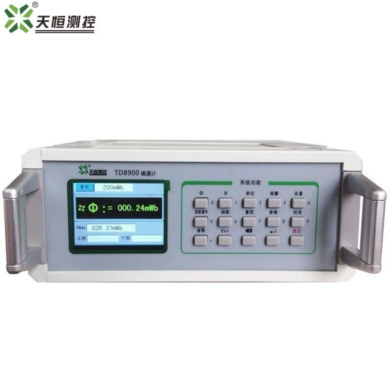 Настольный магнитный магнитный датчик TD8900 постоянный магнит Измеритель магнитного поля Цифровой интеграл Вебер магнитный поток Измерение