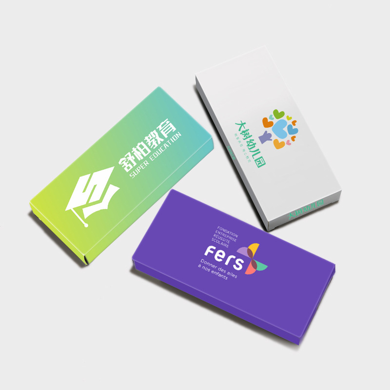 Caja de bolígrafo personalizada universal 10 / 12 caja de cartón blanco caja de embalaje caja de cartón blanco se puede imprimir logotipo