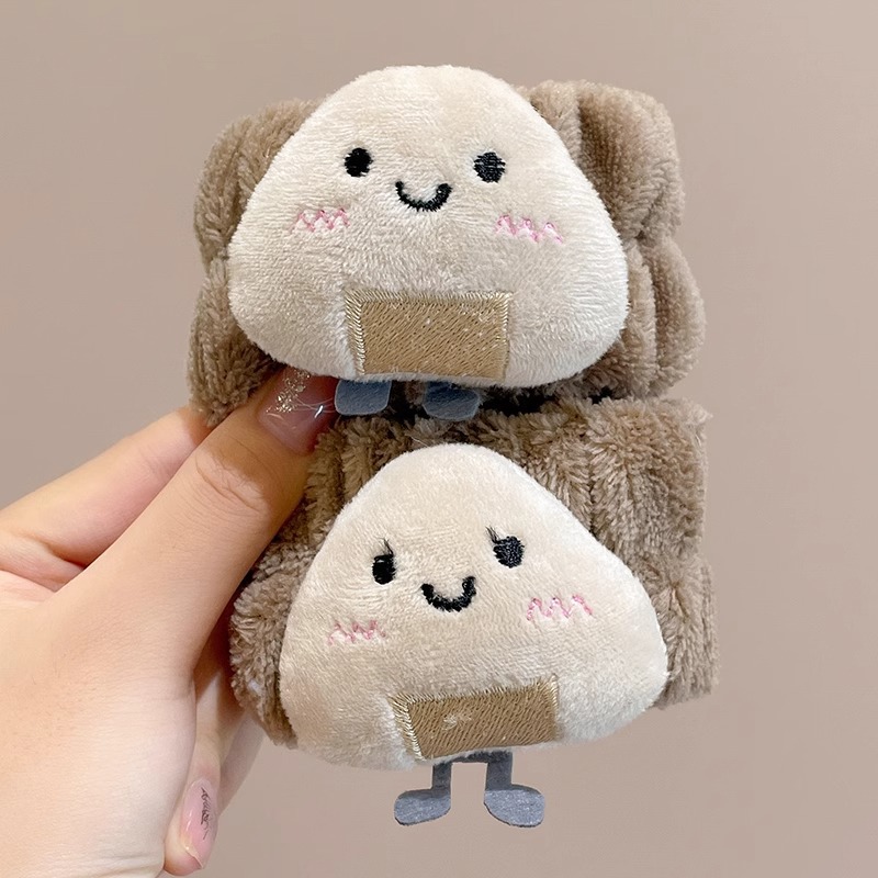 Bonito oso de peluche de cabeza de lavado de cara de cabello de tres piezas conjunto de cabello de lana de coral absorción de agua correa de cabello de muñeca artefacto antihumedad