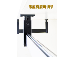 方杆L形薄衣柜子悬挂吊杆衣帽间里纵向顶装挂杆转角吊柜衣杆新款