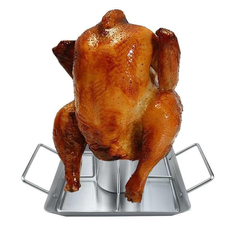 Pollo asado grueso horno horno horno horno cerveza acero al carbono pollo asado pollo claro acero inoxidable al aire libre cuadrado acampamento hierro