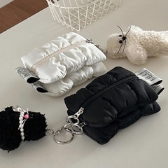 韓国版ins風デザイン小銭収納バッグかわいいハンドバッグ化粧口赤カバンバッグ携帯雲バッグ女