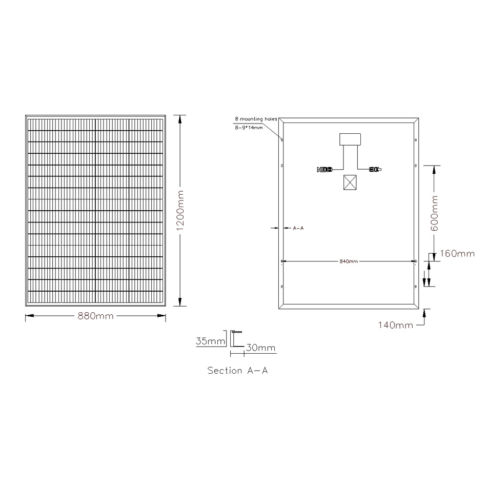 Panel Solar Negro para Tienda de Campaña, 200W, para Camping al Aire Libre, Panel de Carga Fotovoltaica de 12v, Módulo Solar Fotovoltaico