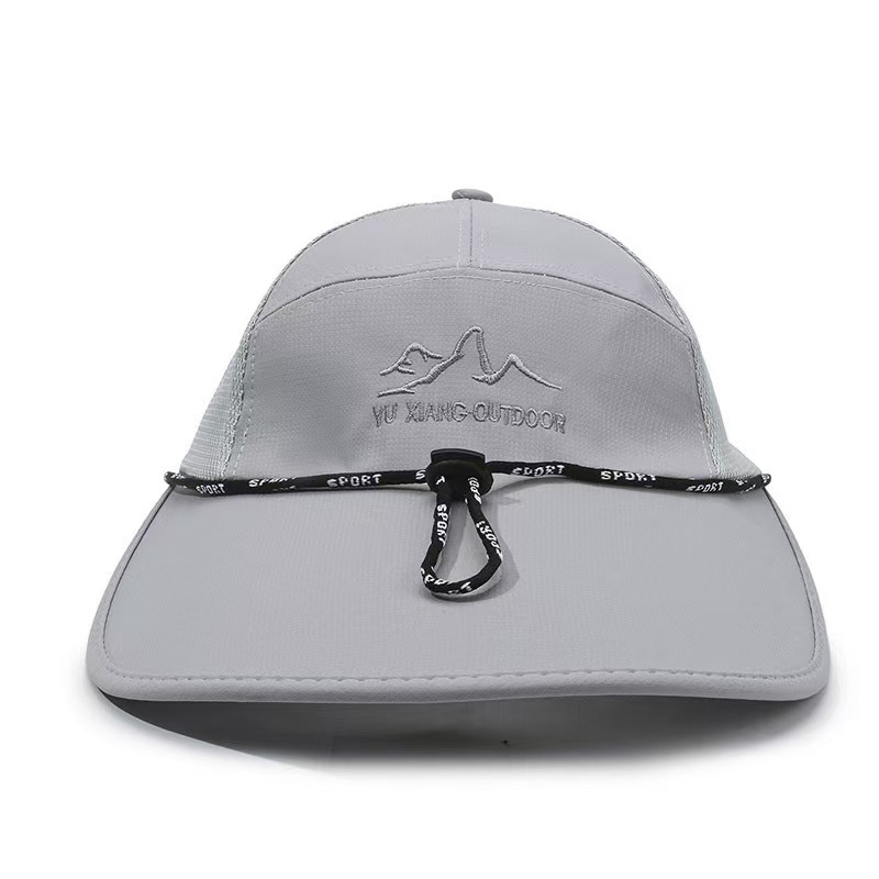 Chapeau de soleil respirant à large bord pour homme, protection extérieure pour le cyclisme et la randonnée_voghion.com