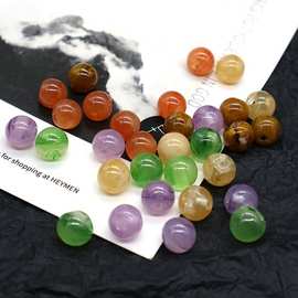 高档带纹路扁孔双色树脂仿玛瑙珠盘扣扣子旗袍唐装扣子