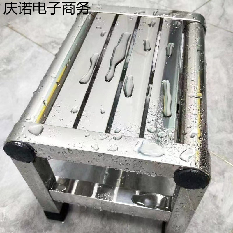 防水不锈钢矮凳浴室板凳摘菜凳不锈钢加厚凳子家用工厂操作台使用|undefined