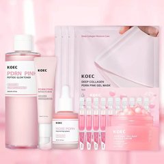 KOEC パウダーPDRNスキンケアセット セカンドユースエッセンス 10個入り ポリペプチド 英語表記クリーム エッセンス アイクリーム マスク 卸売